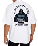 Camiseta urbana algodón oversize - Gorila Partner WOD - blanca