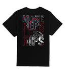 Camiseta Urbana Training algodón - More Reps Less Rips - blanca o negra