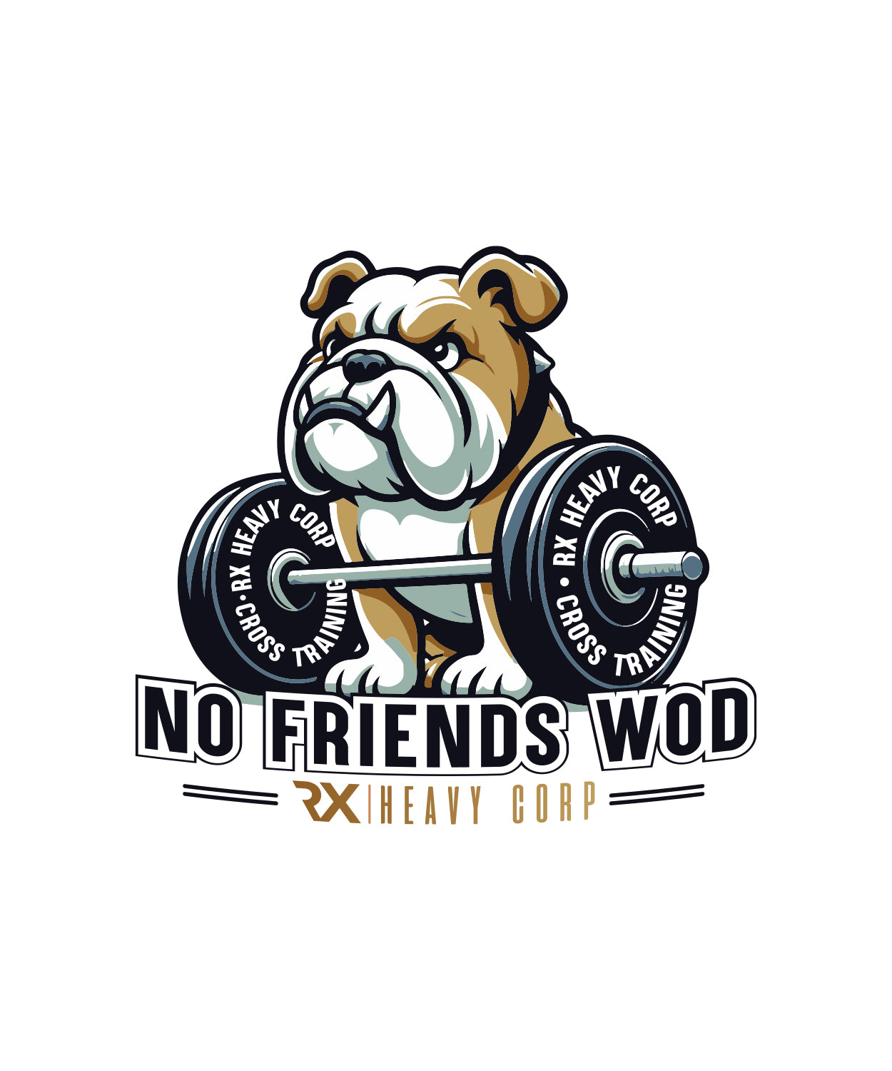 Camiseta Oversize algodón 100% - No Friends Wod - blanca