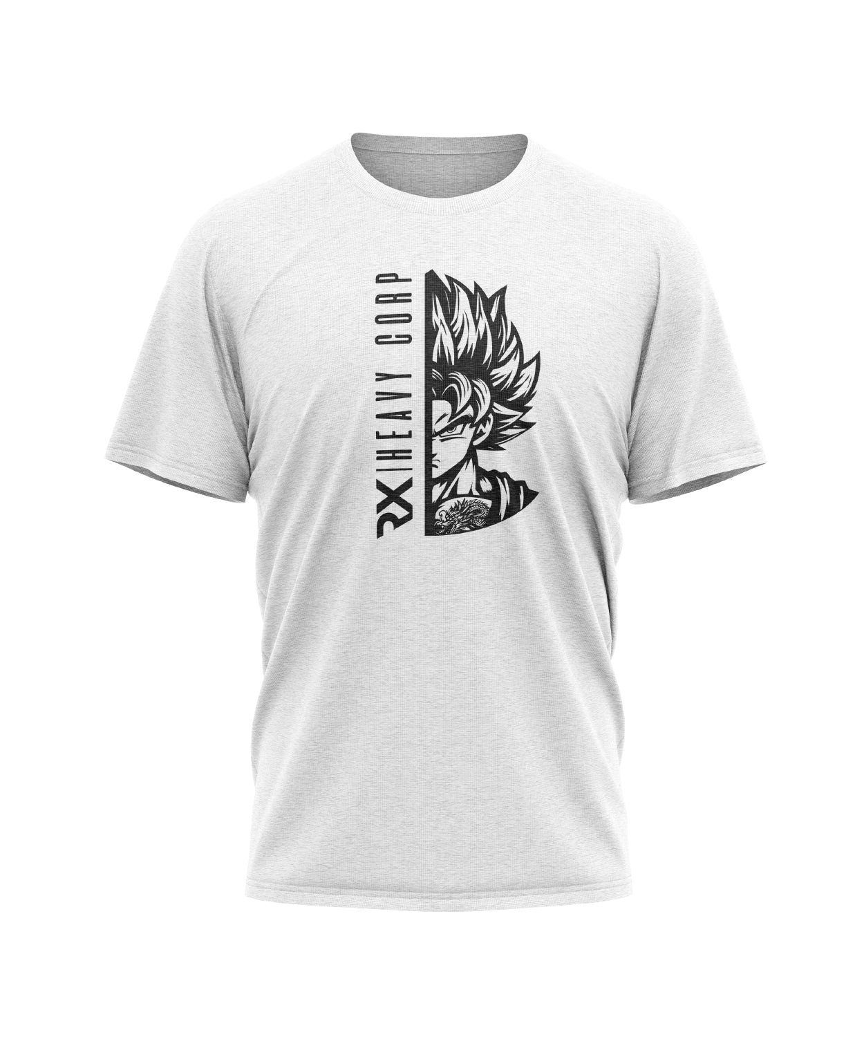 Camiseta triblend algodón y elastano - Saiyan - blanca o salmón