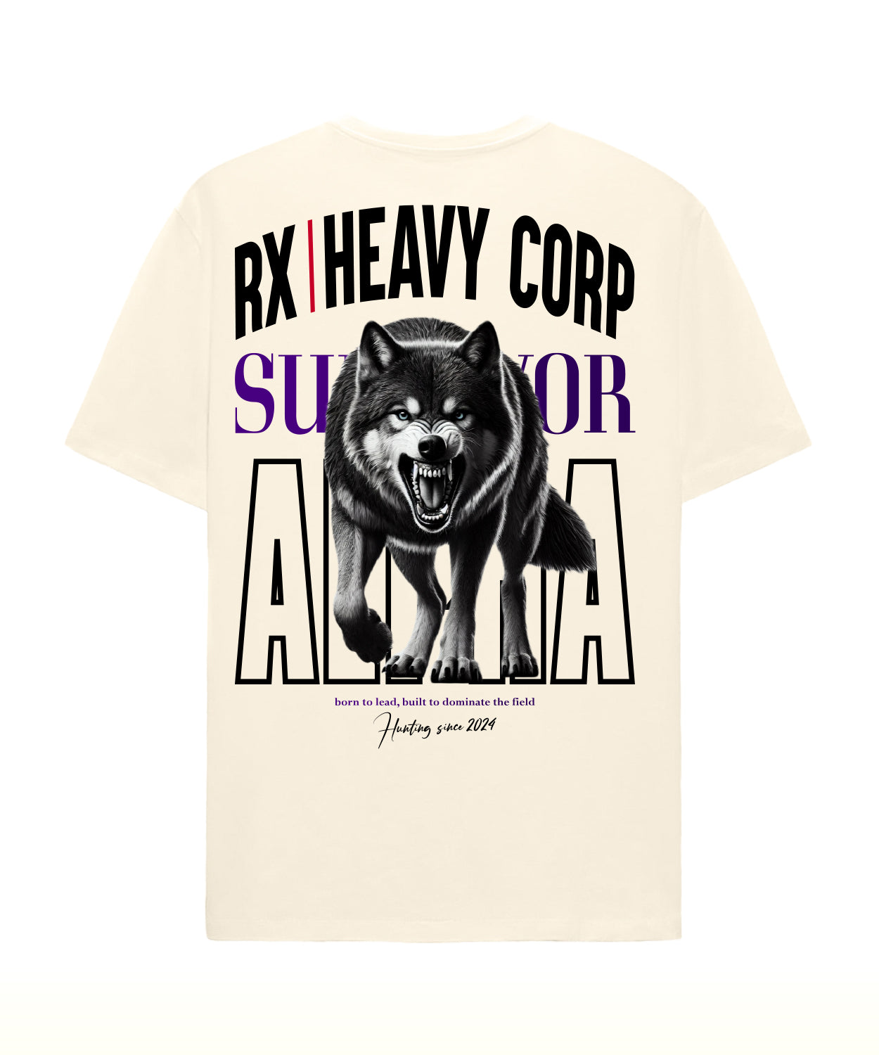 Camiseta urbana oversize - LOBO Survivor, ALPHA drop | Cross Training & Moda Urbana | varios colores